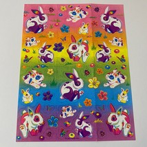 Vintage Lisa Frank Bunny Fun Rainbow Sticker Sheet S376 - $44.99