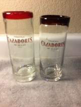 (2)  CAZADORES TEQUILA---GLASSES--COCKTAILS / MIXED DRINK---FREE SHIP--VGC - $25.37