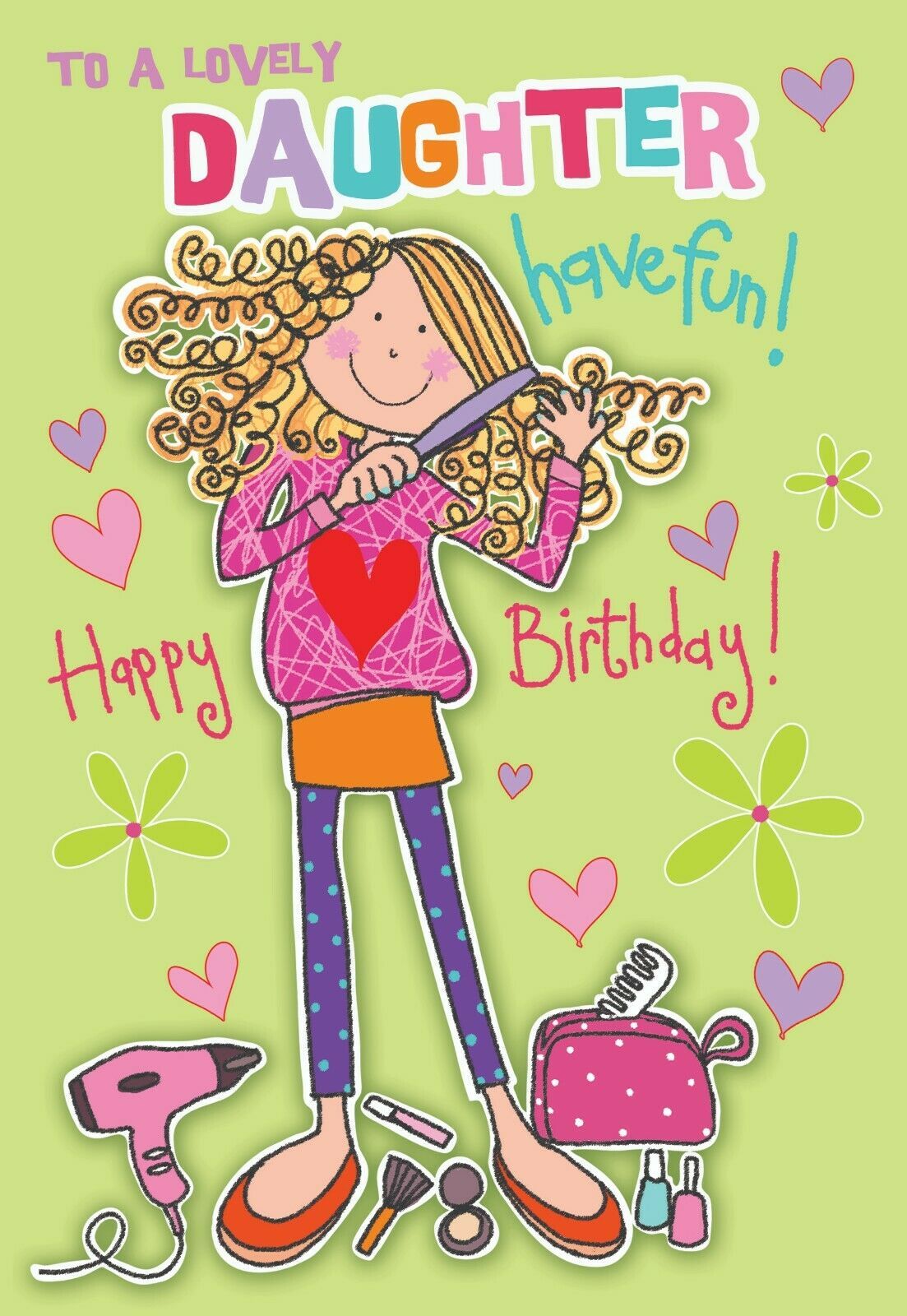 SUPER SPARKLY Daughter BIRTHDAY Card ~ Cherry Orchard Publishing ...