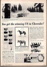1956 Vintage Ad Chevrolet with V-8 Breaks Pikes Peak Record Chevy  - $9.28