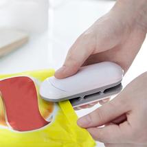 Mini Bag Sealing Machine Portable Heat Sealer Cutter Snack Clip For Food... - $12.95
