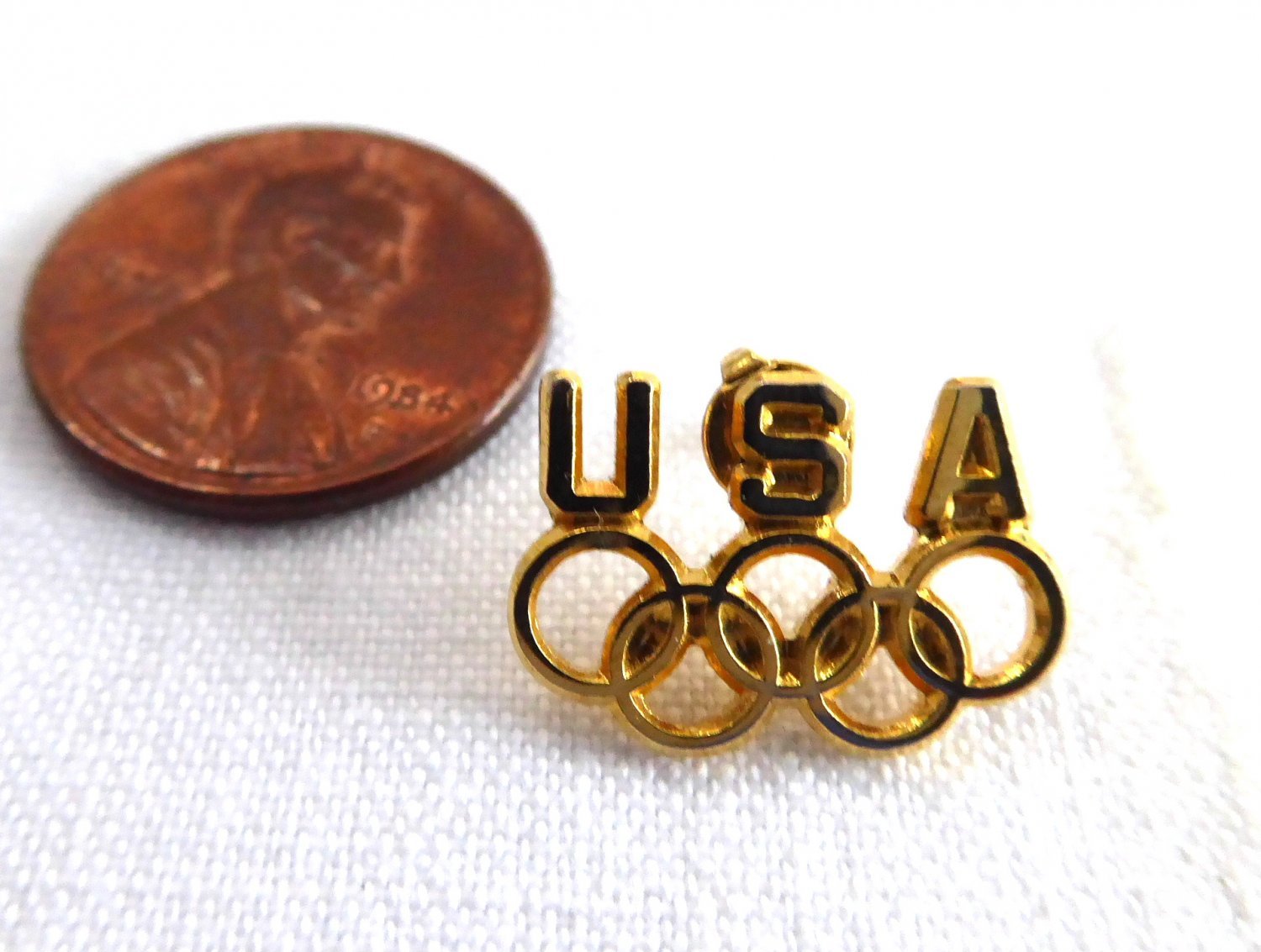 Olympic Rings 2002 Salt Lake City Olympic Games Pin Gold Rings USA