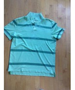 Express Classic Polo Men&#39;s Size Large Lime Green/ Green - $12.86
