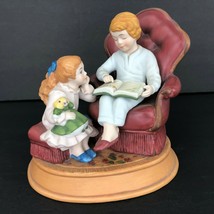 Vintage 1983 Avon Enjoy Night Before Christmas Porcelain Figurine Mom Ch... - $24.25