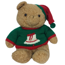 Vtg 1991 JC Penney Christmas Teddy Bear Sweater Hat Plush Stuffed Animal... - $79.20