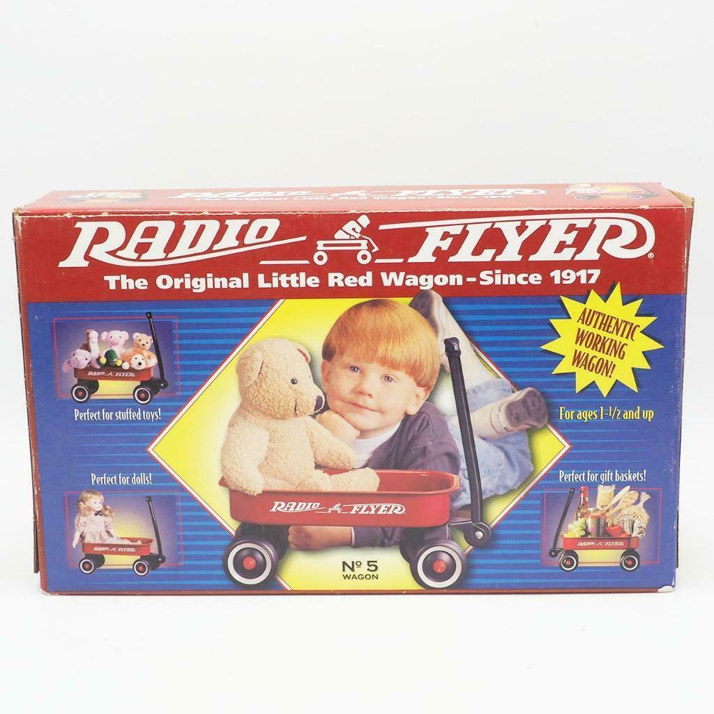 Radio Flyer Originale Piccolo Rosso Carro Metallo Nessun 5 Bambini Pull Toy Per - $83.76