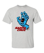 Santa Cruz Screaming Hand T Shirt Tee Skateboard White Brand New White Gray - $20.74