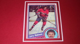 Larry Robinson Signed Framed 16x20 Photo Display Canadiens image 2