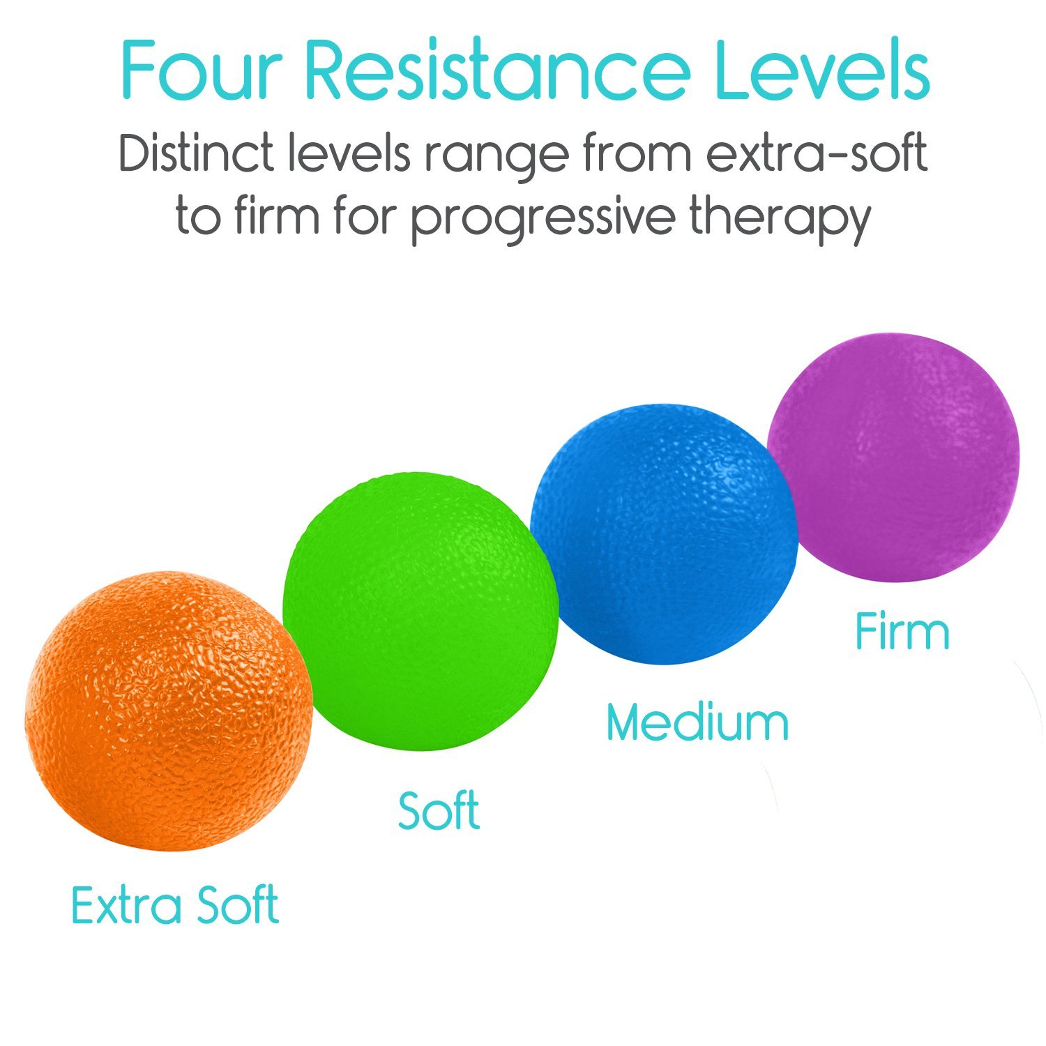 Vive Hand Exercise Balls Grip Strengthening Physical, Occupational