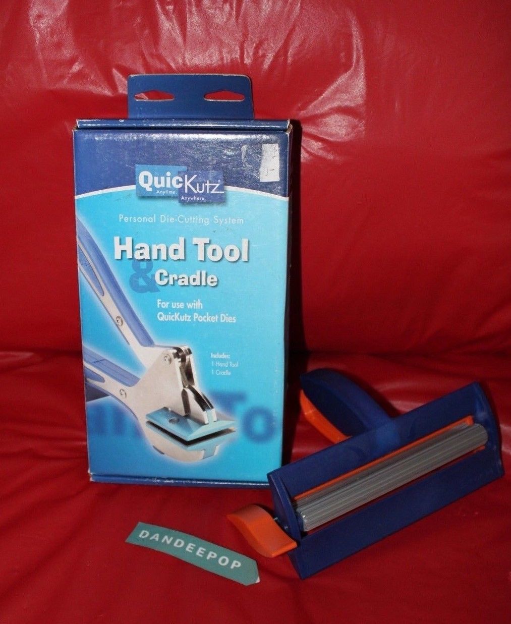 Quickutz Personal DieCutting System Hand Tool And Cradle With Fiskars