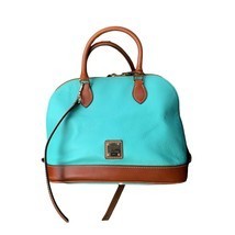 Dooney &amp; Bourke Zip Zip Satchel Bag Turquoise Color - $217.80