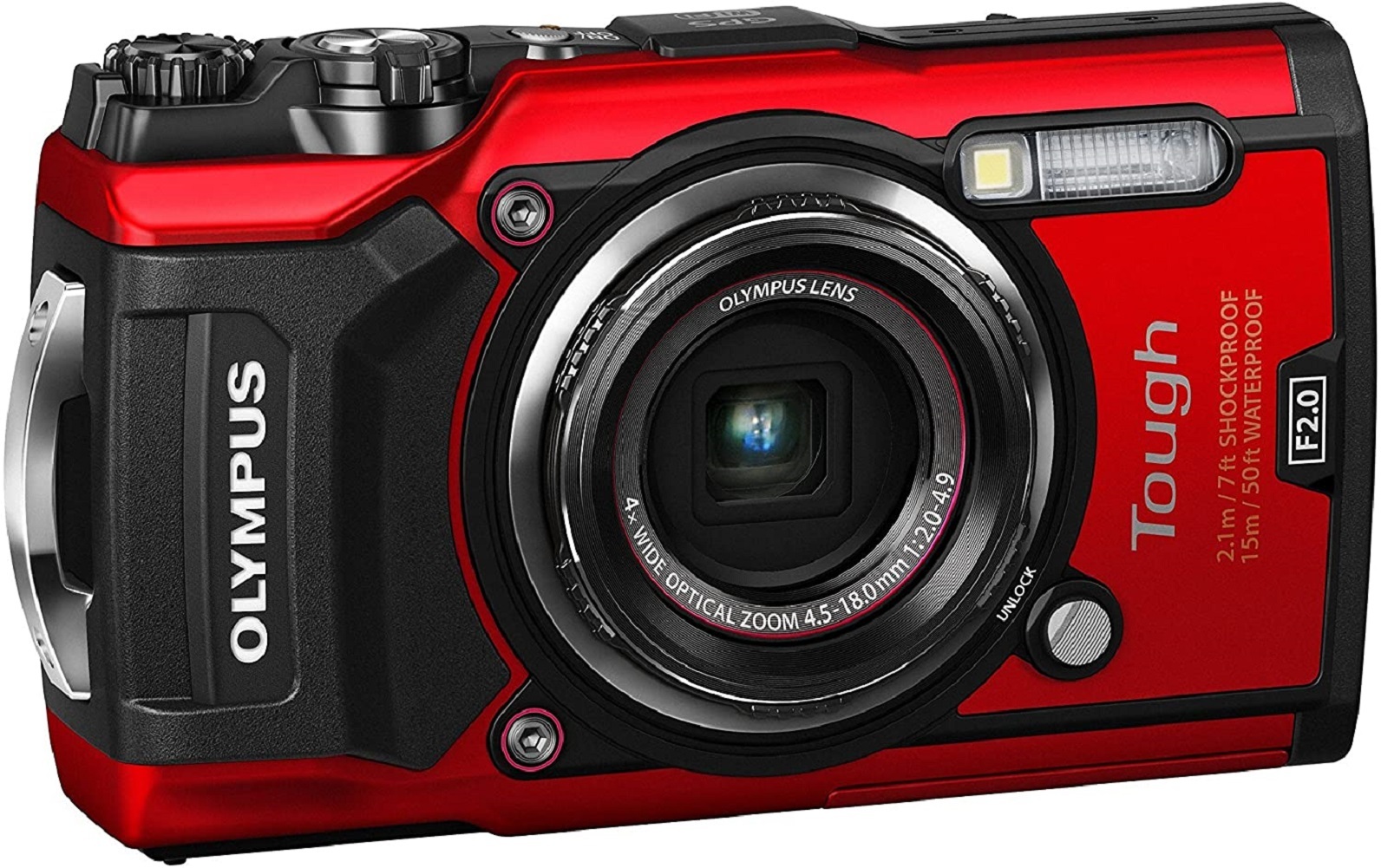 Olympus TG5 Waterproof Camera with 3Inch LCD (Red) Digital Cameras