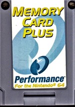 Nintendo 64 N64 Memory Card Plus Performance Brand - $10.00