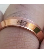 Copper color khanda ring engraved fashion sikh singh kaur khalsa challa ... - $6.44