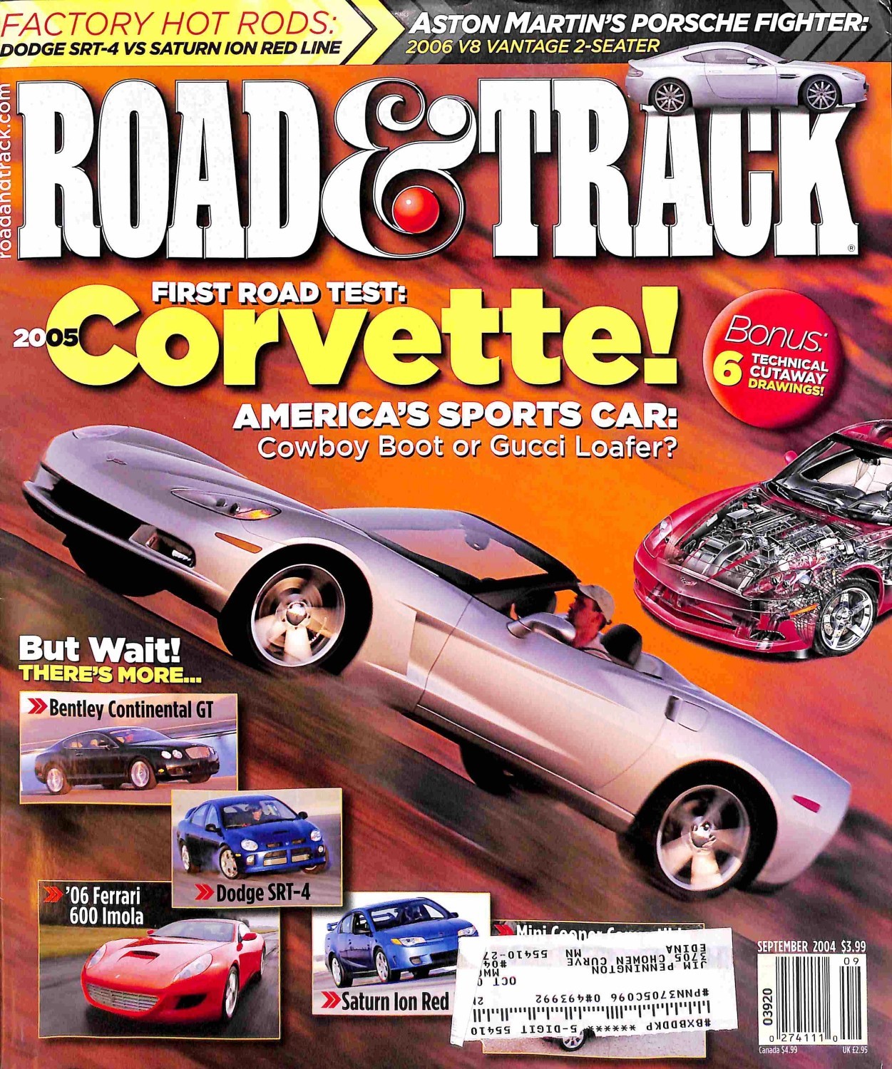 Road and Track, September 2004 Magazine Back Issues