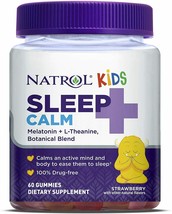 Natrol Kids Sleep + Calm Melatonin + L-Theanine, Botanical Blend Gummies 90ct - $14.84