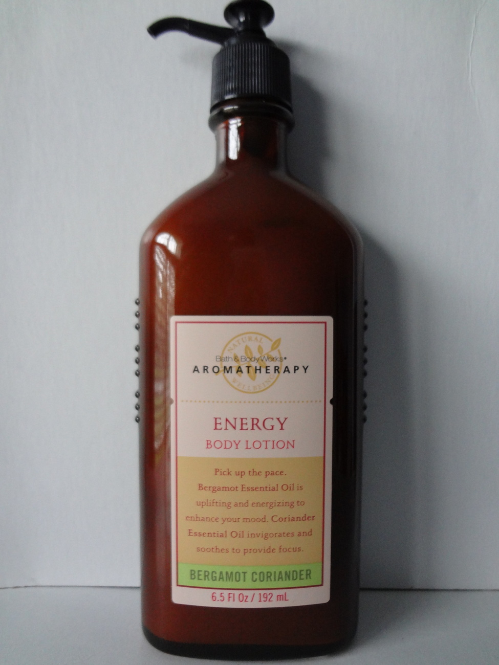 Bath & Body Works Aromatherapy BERGAMOT CORIANDER Energy Body Lotion 6.