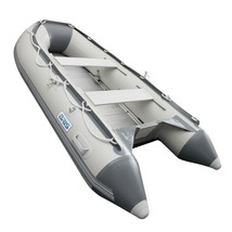 BRIS 9.8 ft Inflatable Boat Dinghy Pontoon Boat Tender Fishing Raft Gray image 1