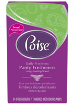 Poise Panty Fresheners 1 Box 24 Count Daily Freshness Hypoallergenic Lon... - $4.99
