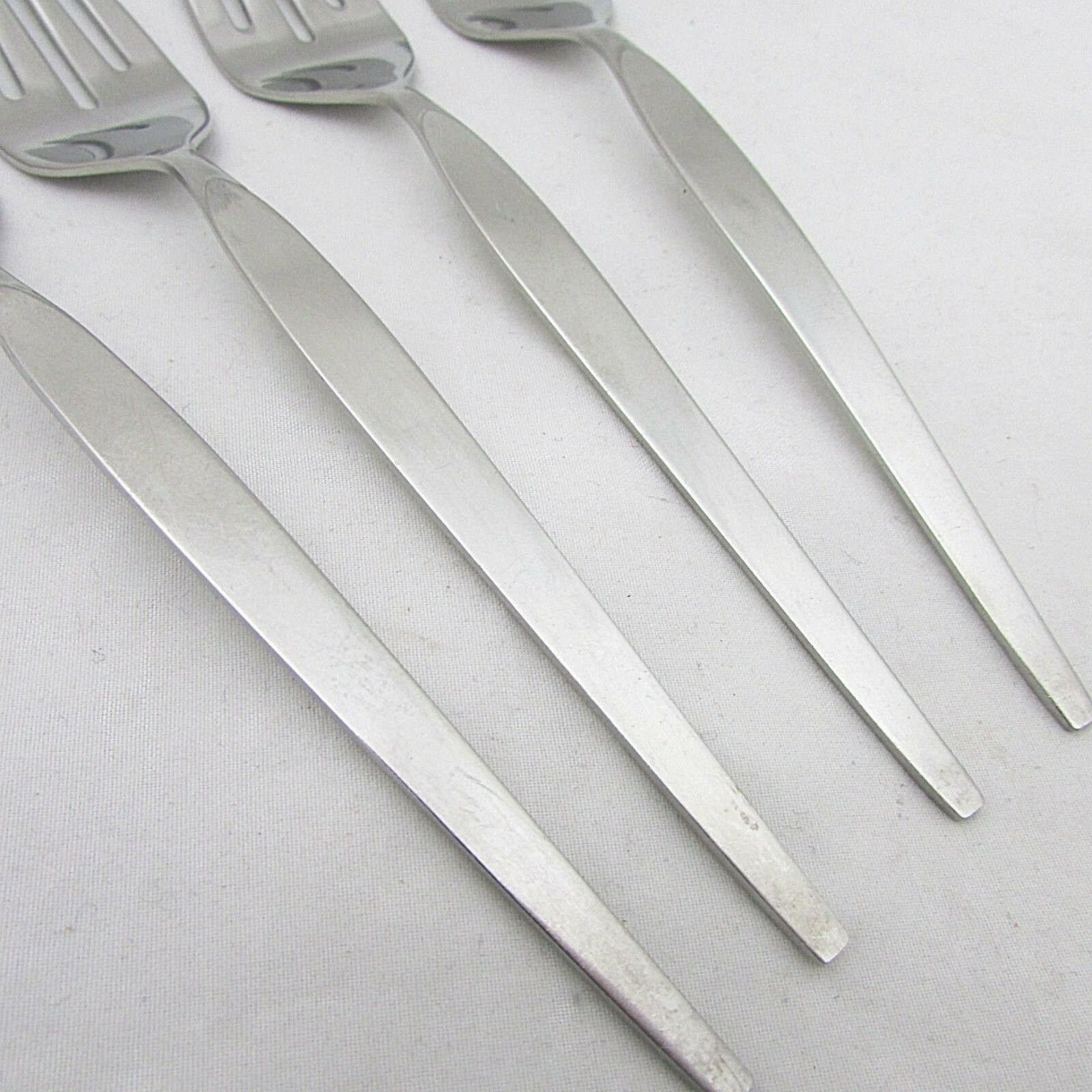 Set of 2 TWO Oneida Dover GLOSSY Salad Dessert Forks 6 1//2/" Stainless Flatware