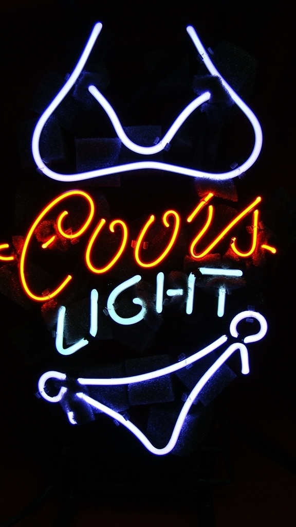 New Coors Light Green Bikini Beer Lager Neon Sign 17"x14" 