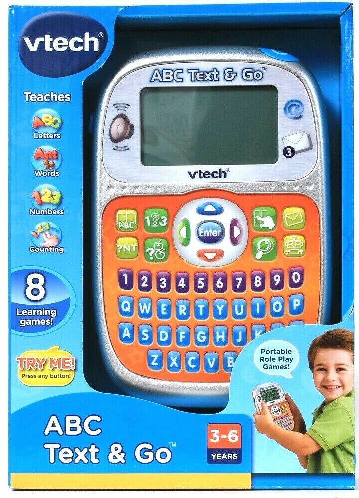 VTech ABC Text & Go 8 Portable Learning Games Language Math Play 3 To 6 ...