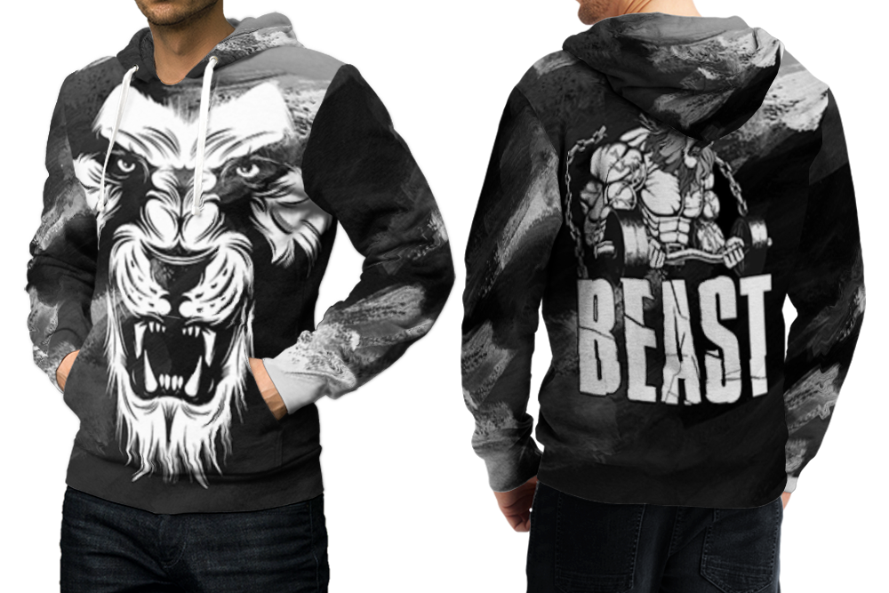 beast fitness Hoodie Fullprint Men Hoodie Fullprint Men - Hoodies ...