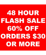 SPECIAL 60% OFF ALL $30 OR MORE AUTOMATICALLY AT CHECKOUT MAGICK  - $0.00