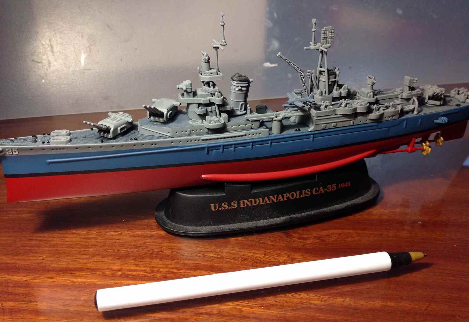 1/700 Gearbox diecast USS Indianapolis WW2 USN Heavy Cruiser