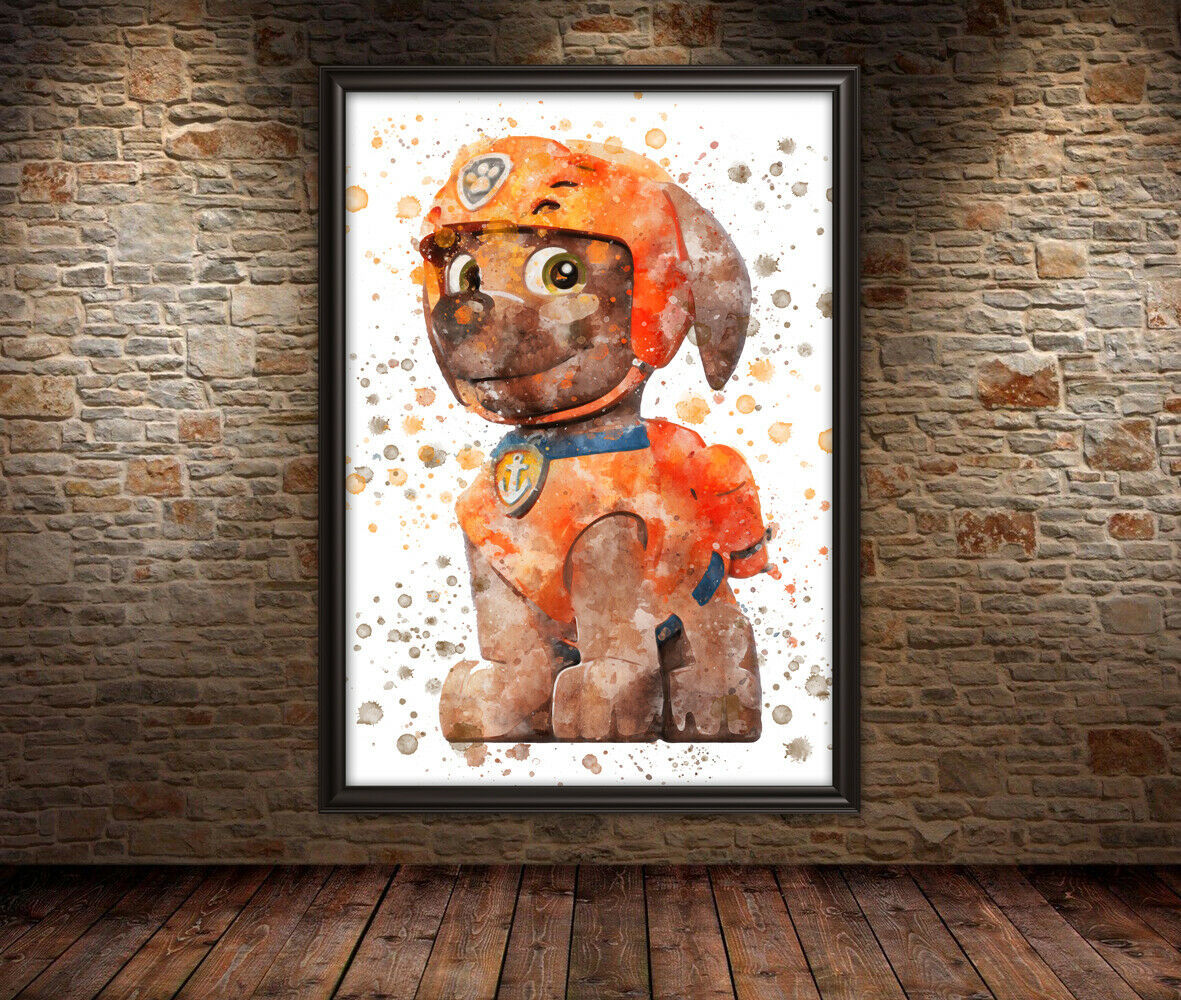 ZUMA PAW PATROL Kids Poster Paw Patrol Wall Art Deco Chase Wall