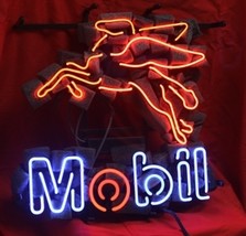 Mobil Logo Beer Bar Club Neon Light Sign 18" x 14" - $499.00