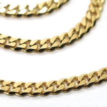 MASSIVE 18K GOLD GOURMETTE CUBAN CURB CHAIN 3.5 MM 18 IN. NECKLACE MADE IN ITALY image 3
