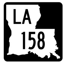 Louisiana State Highway 158 Sticker Decal R5873 Highway Route Sign - $1.45+