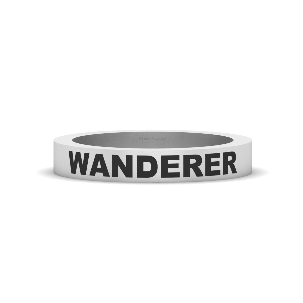 WANDERER Wedding Band Promise Ring 925 Sterling Silver Friendship Band For Gift