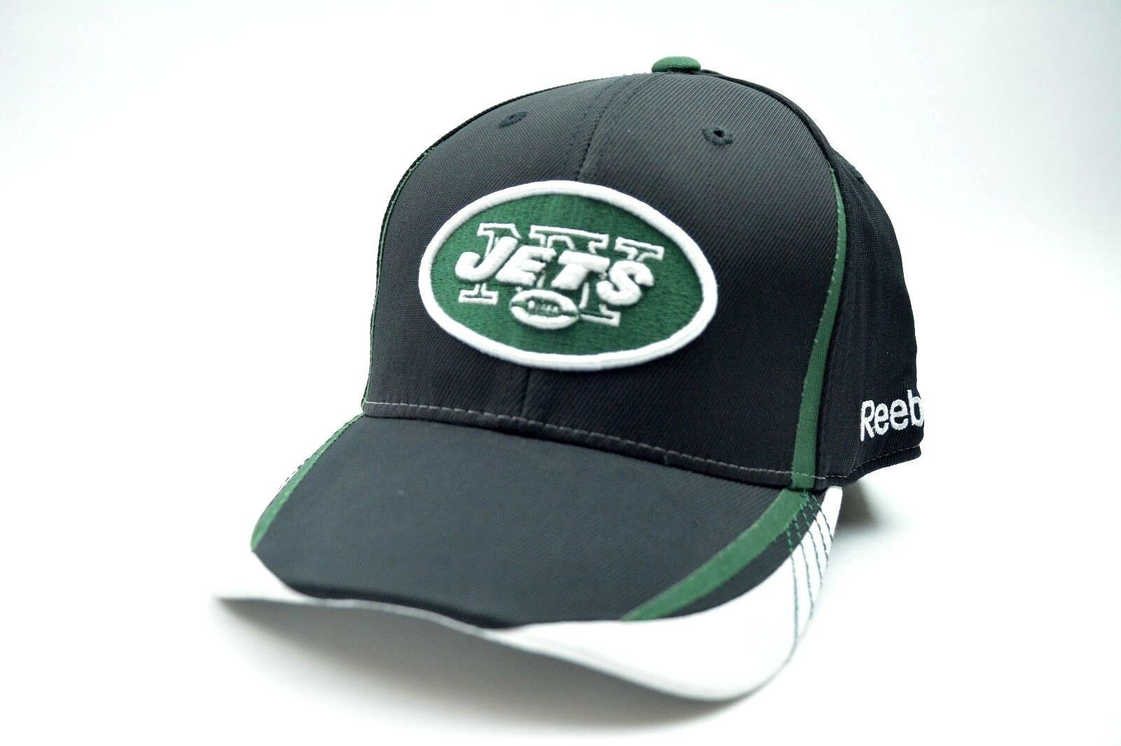 NWT New York Jets Reebok Official White Snapback Hat NFL Hat Cap Headwear