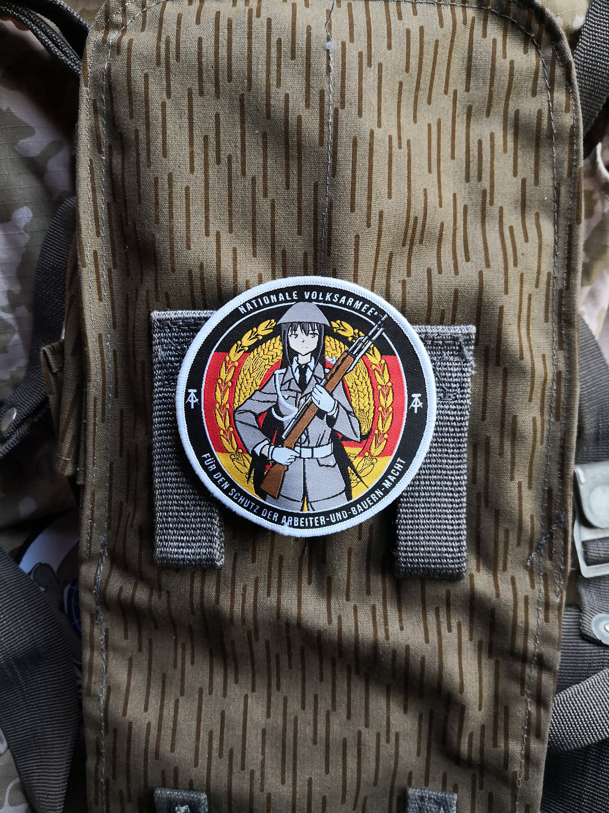 East German, National People's Army Waifu, military morale patch ...