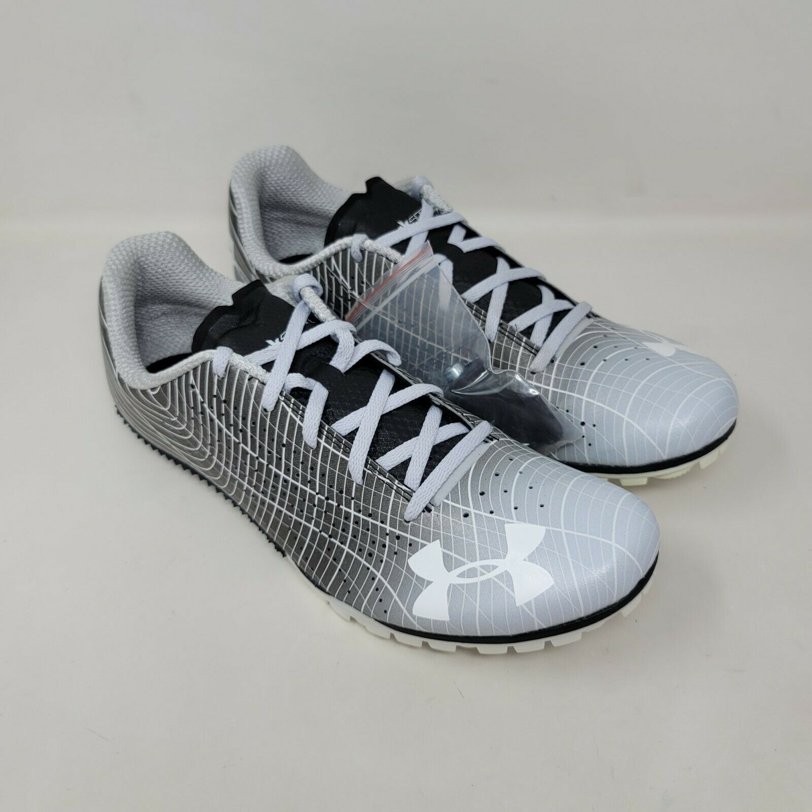 Under Armour Kick Sprint 3 Mens Track Shoes White Spike Athletic Size ...