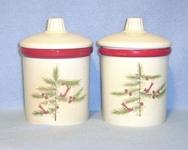Hallmark Cardinals and Pine Tree 2 Covered Candle Jars - $7.99