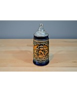 SWISS LIDDED BEER STEIN Like Wood Carvings by P. Maeder (Lucerne) - $29.99