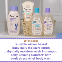 Aveeno Baby Mommy & Me Daily Bathtime Gift Set Including Baby Wash & Shampoo, Ca image 9