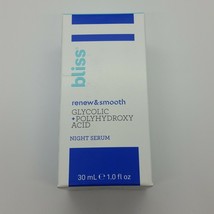Bliss Night Serum Renew And Smooth Glycolic + Polyhydroxy Acid 30 ml  - $13.52