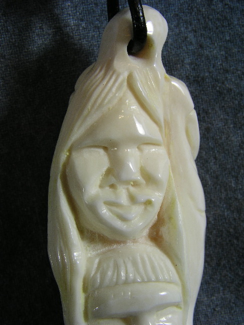 Walrus Tooth Carving by William Soonagrook jr St Lawrence Island AK - Art