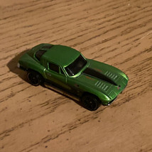 1979 Mattel Hot Wheels Corvette Stingray 327 Metallic Green Black Stripes - $6.99