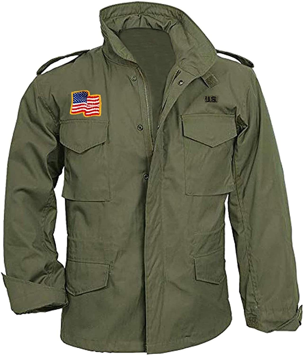 US Military M65 Field John Rambo Commander Foliage Green Army Tank Cotton Jacket