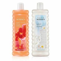 Avon Senses Orange &amp; Honeysuckle + Sensitive Skin - 1 Set of 2 - Bubble ... - $29.98