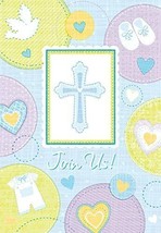 Sweet Christening Cross Invitations - Thank You Notes - Envelopes (8 Pack) - $3.46