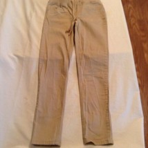 Justice pants Size 10 khaki uniform simply low super skinny waistband Girls - $17.99