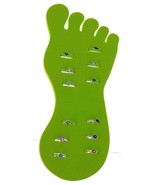12 Birthstone Toe Rings. Adjustable on a foam foot display card. - $14.11
