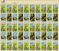 Wildlife Habitat Preservation Full Sheet of Fifty 18 Cent Stamps Scott 1... - $14.95