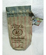 TITO'S "Handmade Vodka" of Austin, Texas Collectible Burlap Style Patriotic Bag - $12.95
